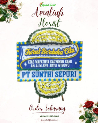 Papan Bunga Duka di Putri Hijau